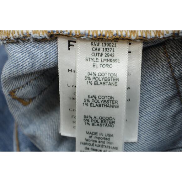 Frame Jeans Mens 28 Blue Cotton Blend L'Homme Skinny - Picture 5 of 7